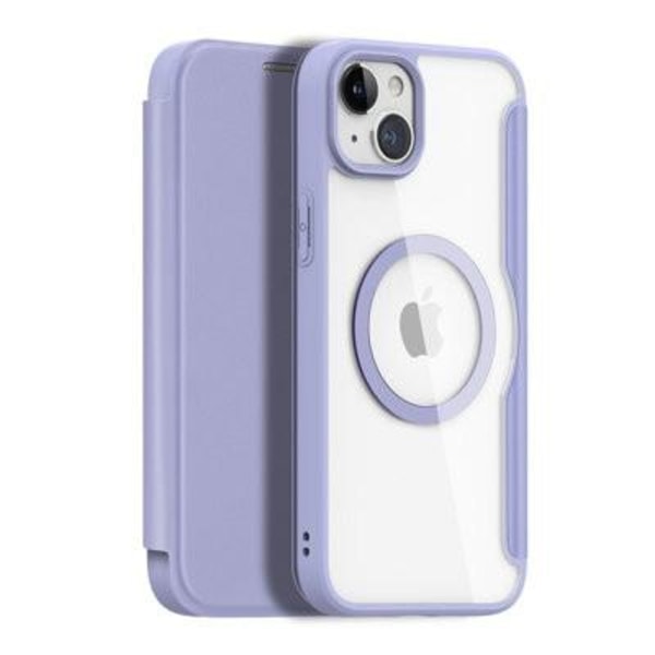 Dux Ducis Skin X Pro Magnetic Flip MagSafe Case iPhone 15 - Purp