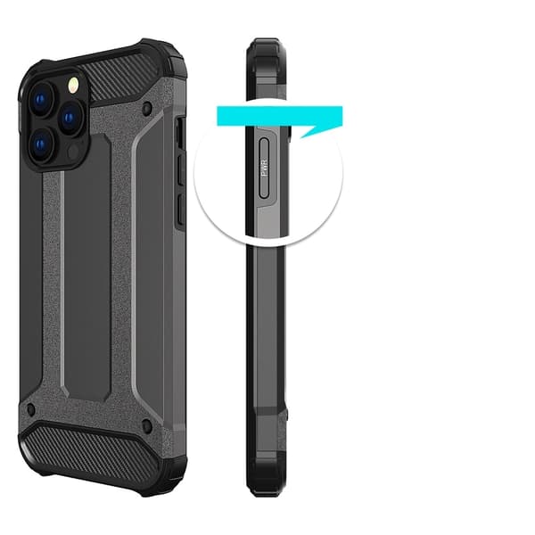 Hybrid Armor Pansarskal iPhone 13 Pro Max - Blå
