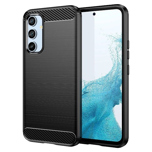 Carbon Case Flexibelt Skal Samsung Galaxy A54 - Svart