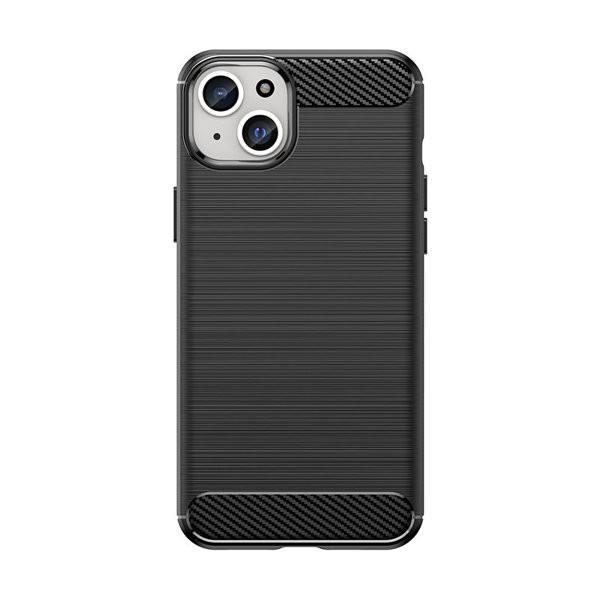 Flexible carbon pattern case for iPhone 15 Plus Carbon Case - bl
