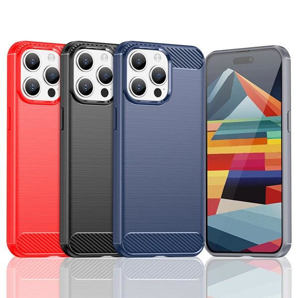 Carbon Case Skal iPhone 15 Pro Max - Svart