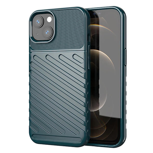 Thunder Case Pansarskal iPhone 13 - Grön