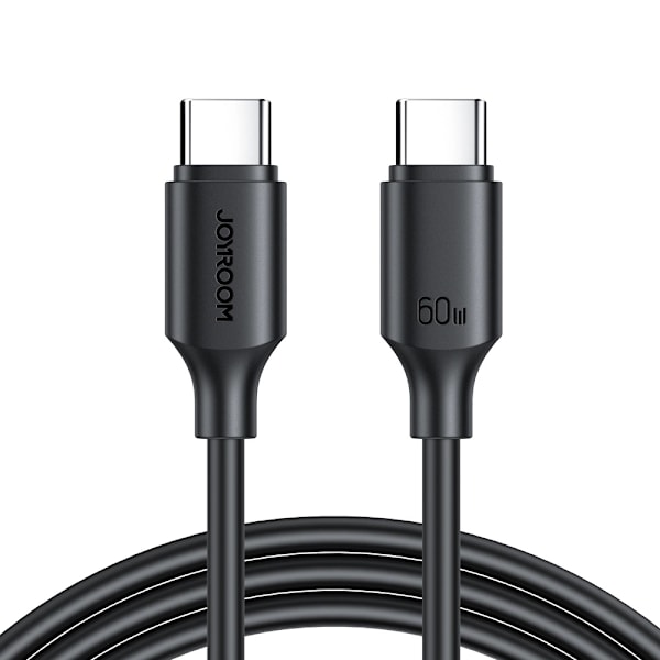 Joyroom S-CC060A9 USB-C - USB-C PD QC Kabel 60W 3A 480Mb/s 1m - Svart