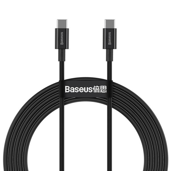 Baseus CATYS-C01 USB-C - USB-C PD QC FCP Kabel 100W 5A 480Mb/s 2 Svart