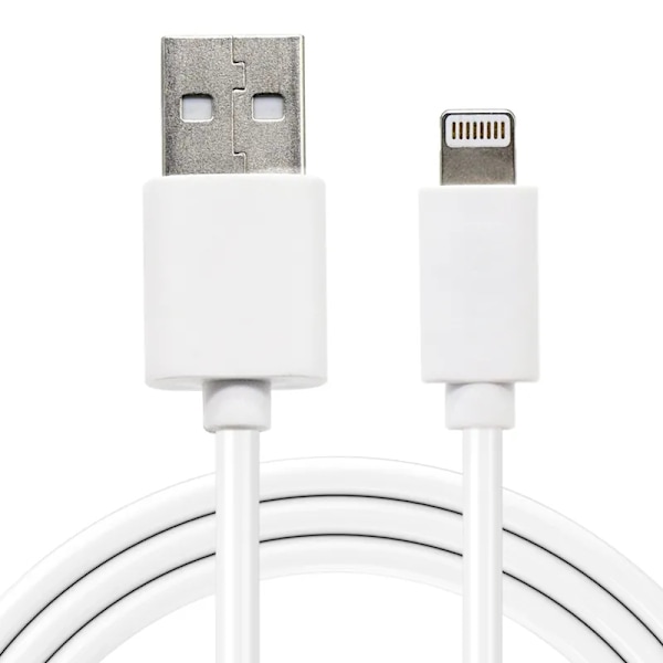 Laddkabel USB-A - Lightning Fast Charge 1m - Vit