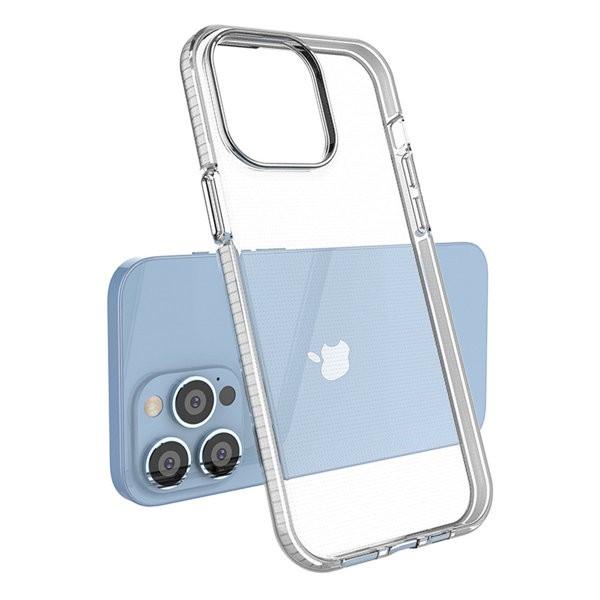 Spring Case for iPhone 14 Pro Max silicone cover with frame ligh
