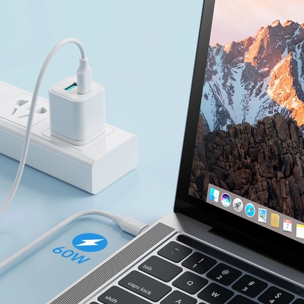 Joyroom USB C Till USB C Kabel 1m - Vit