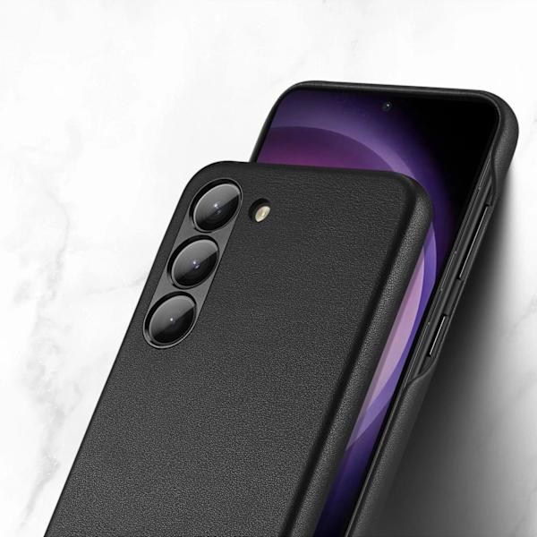 Dux Ducis Grit Läder Skal Samsung Galaxy S23 - Svart