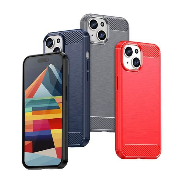 Carbon Case Skal iPhone 15 - Mörkblå