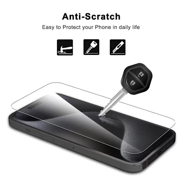 NTK Härdat skyddsglas Apple iPhone 15 (2-pack)