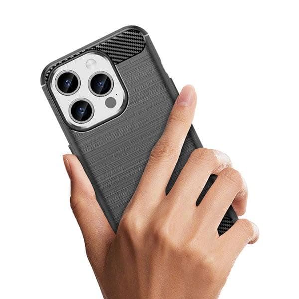 Carbon Case Skal iPhone 15 Pro - Svart