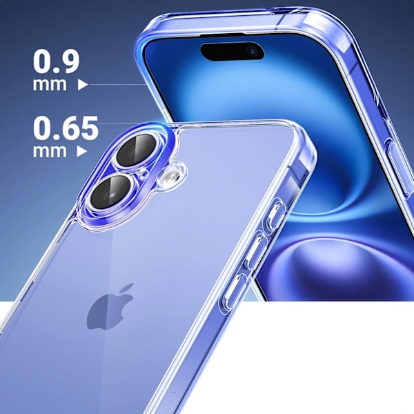 Ugreen Classy Clear Skal iPhone 16 Plus - Transparent