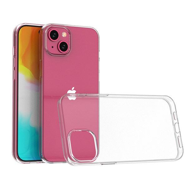 iPhone 15 Plus case from the Ultra Clear series in transparent c