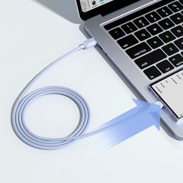 Joyroom USB Till USB C Kabel 1.2m - Ljusblå (3-pack)