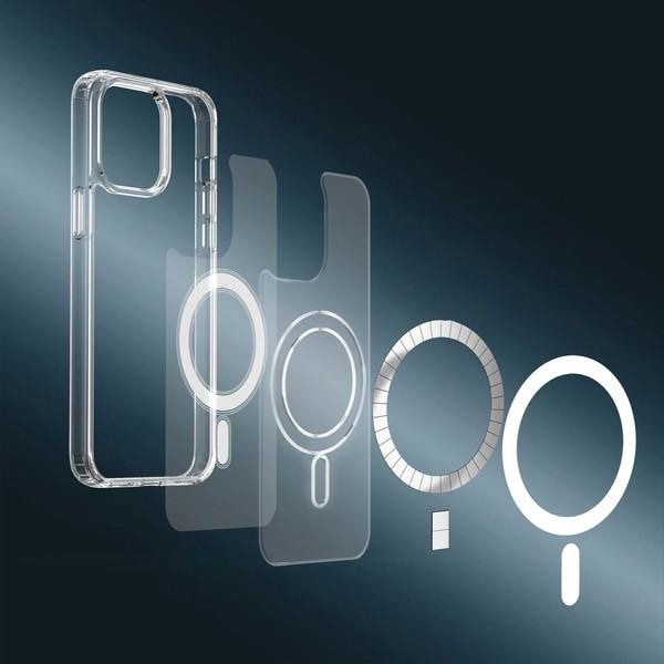 MagSafe Magnet Skal iPhone 15 Plus - Transparent