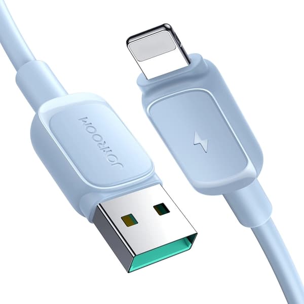 Joyroom USB Till Lightning Kabel 1.2m - Ljusblå (3-pack)