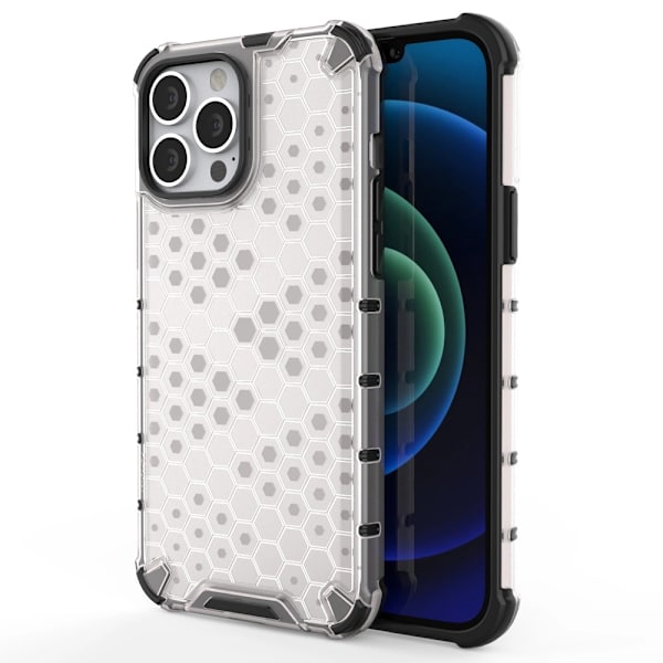 Honeycomb Hybrid Skal iPhone 13 Pro Max - Transparent