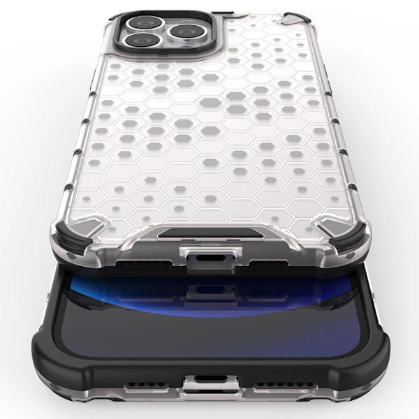 Honeycomb Hybrid Skal iPhone 13 Pro Max - Transparent