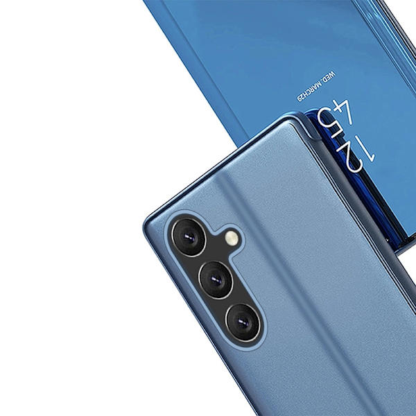 Clear View Case Skal med Ställ Samsung Galaxy A54 - Rosa
