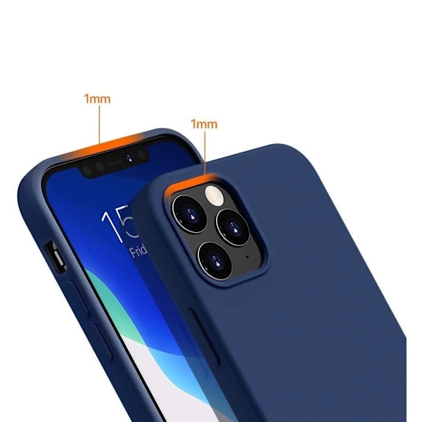 Silicone Case Skal iPhone 13 Pro - Blå
