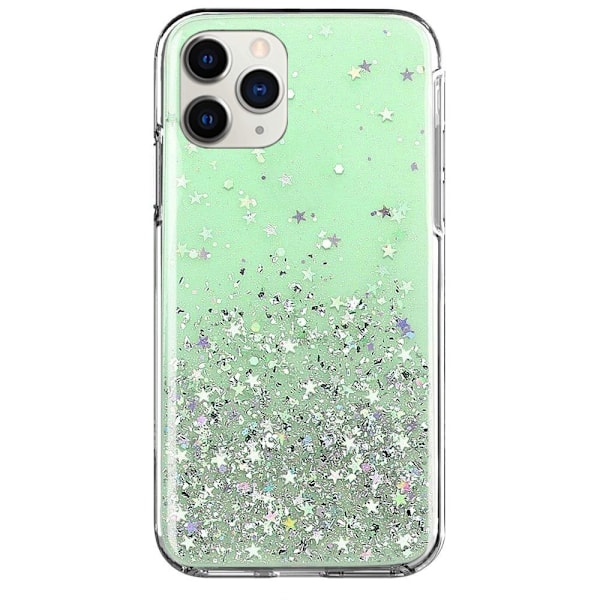 Wozinsky Star Glitter Skal iPhone 12 Mini - Mintgrön