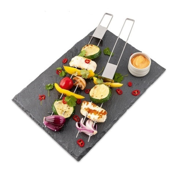 Grillspett med avputtare 4-pack
