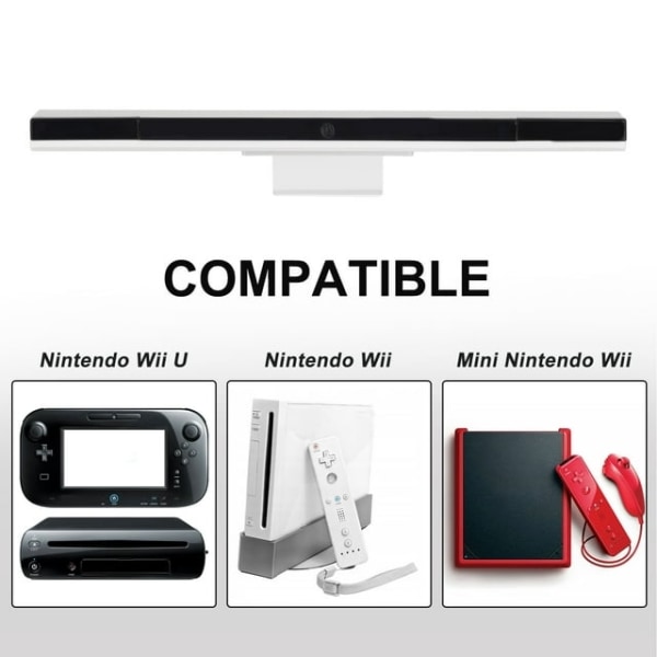 Trådlös Sensor Bar Kompatibel med Nintendo Wii / Wii U