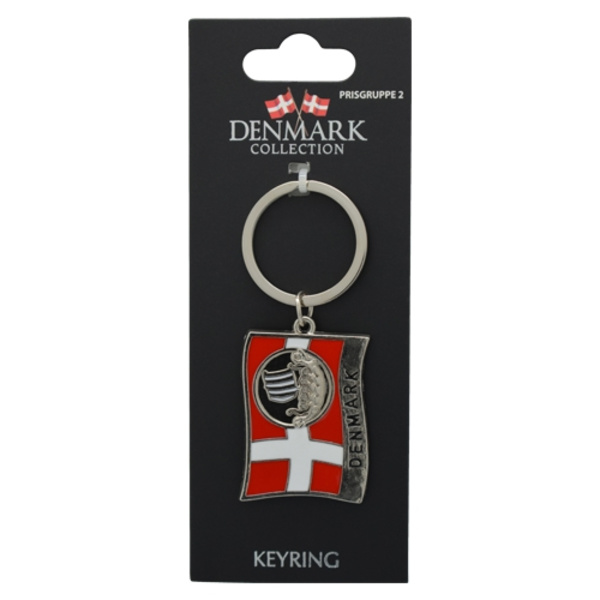 Dansk Flagga Nyckelring