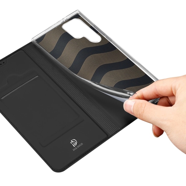 Dux Ducis Skin Pro Flip Fodral med Korthållare Samsung Galaxy S24 Ultra - Svart