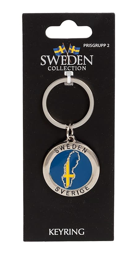Sverige Karta Nyckelring 2-pack