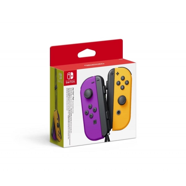 Nintendo Switch Joy-Con Controller Pair - Neon Purple & Neon Ora