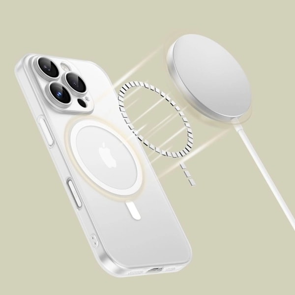 Tech-Protect MagSlim MagSafe Skal iPhone 16 Pro Max - Vit