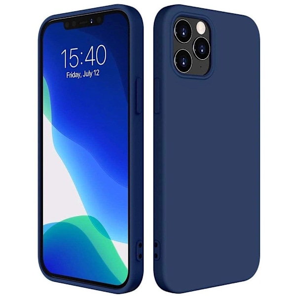 Silicone Case Skal iPhone 13 Pro - Blå