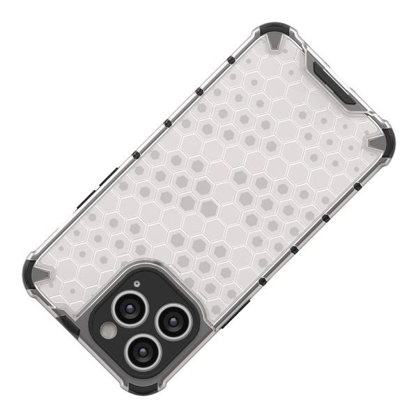 Honeycomb Hybrid Skal iPhone 14 Pro - Transparent/Svart