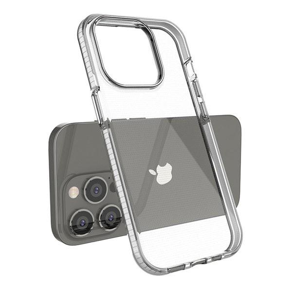 Spring Case case for iPhone 14 Pro silicone case with a frame Bl