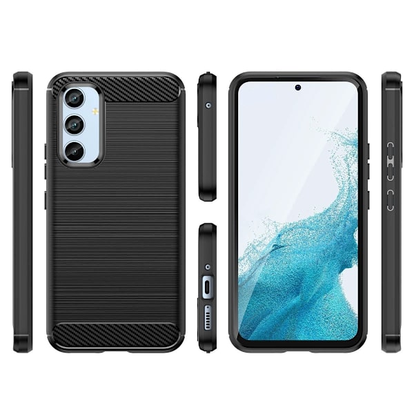 Carbon Case Flexibelt Skal Samsung Galaxy A54 - Svart