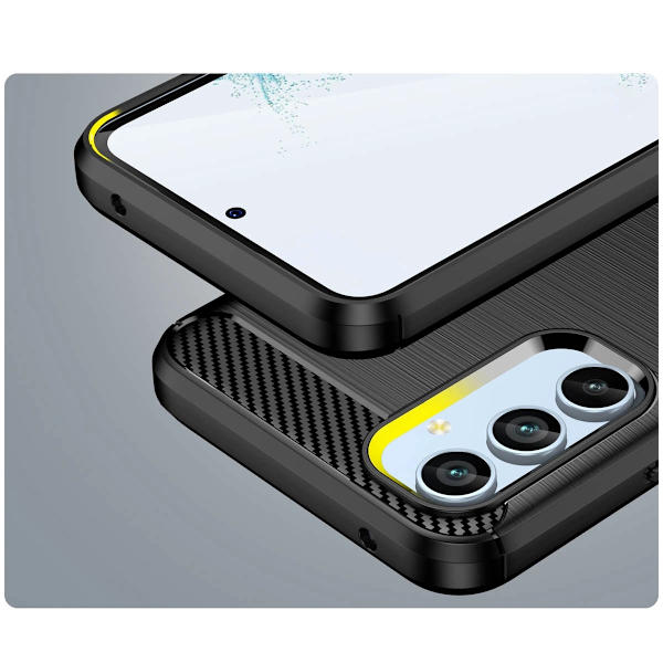 Carbon Case Flexibelt Skal Samsung Galaxy A54 - Svart