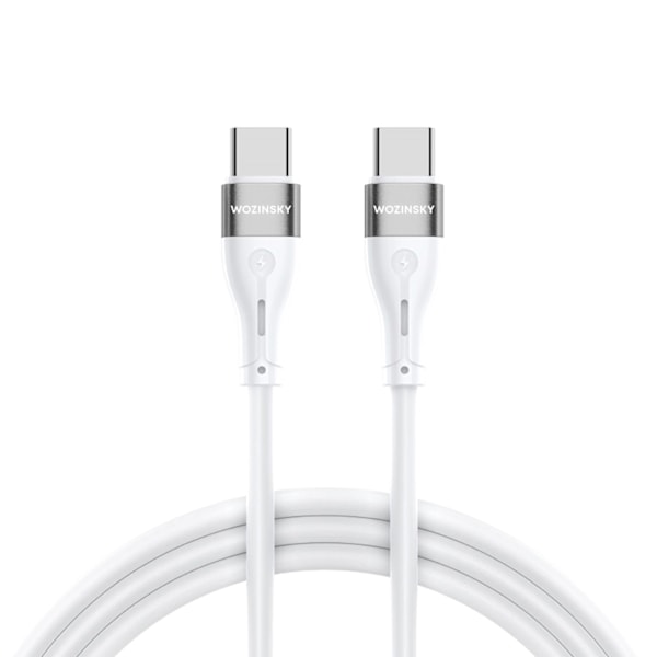 Wozinsky USB C Till USB C Kabel 2m - Vit
