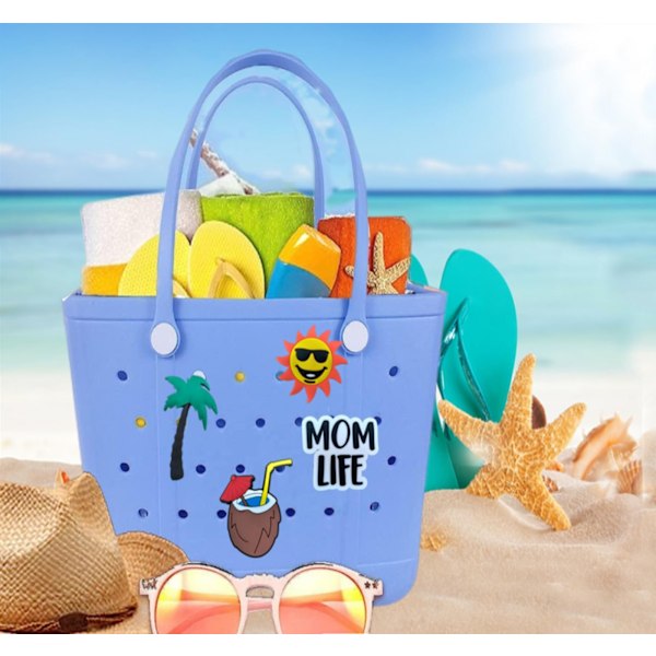 Anpassad baseball bogg bag charm för Beach Totes Dekoration Bogg Bag Tillbehör med Bogg Bags och andra Tote Bags mors dag presenter 2