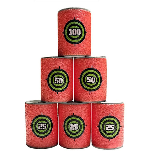 6x Måltavlor för Nerf Guns red