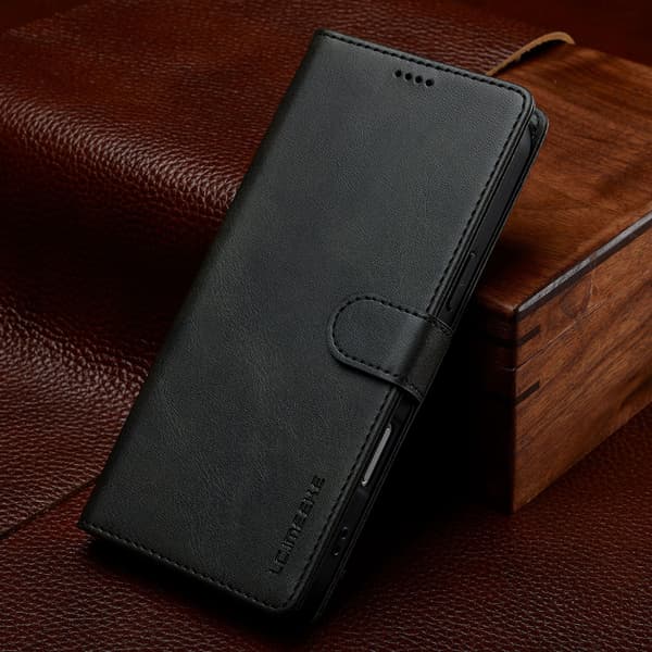 Compatible with iPhone 17 Pro - Flip Cover Protective Wallet Case / Black
