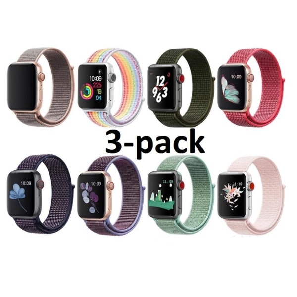 3-pack Apple Watch Armband - 42/44/45 mm
