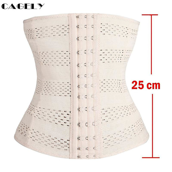 Midjetränare Cincher Body Shaper Underkläder Underkläder Mage Slank bälte Postpartum Control Underbyst Stålbenad Korsett Z 4XL Beige1 4XL