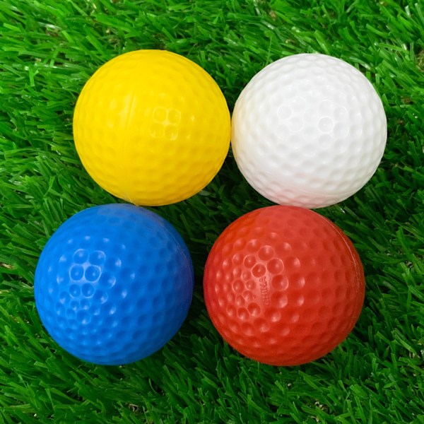 30 st 41mm Hålfria Blandade Färger Inomhus Golf Övningsbollar PE Håliga Golfbollar Träning Golfbollar Barn Golfbollar