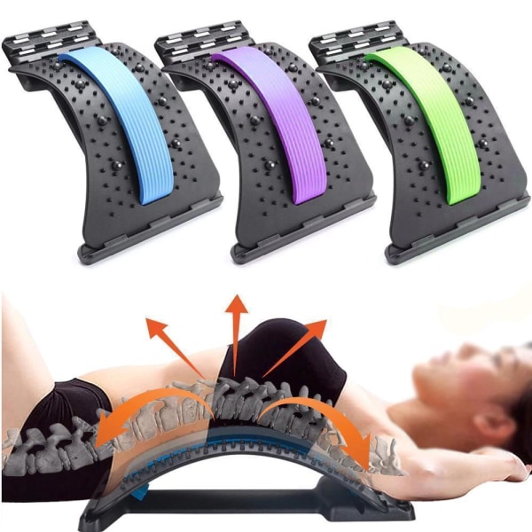 Rygg stretchare - Back Stretch Equipment Fitness purple