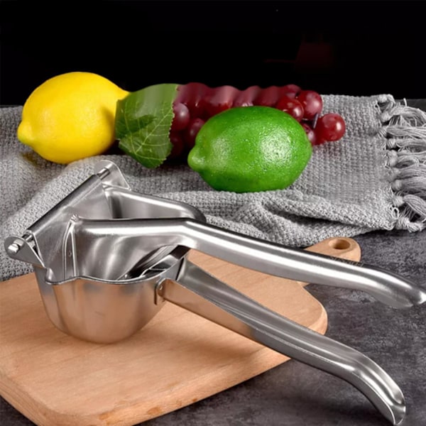 Handhållen juicepress - Rostfritt stål silver