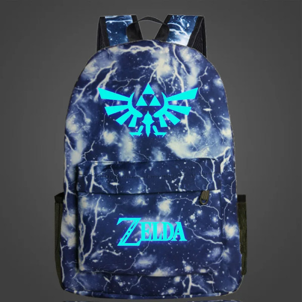 Anime Legend of Zelda Mochila skolväska Luminous studentryggsäck Style 4