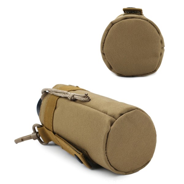 Molle Vattenflaska Hållare Väska Nylon Taktik Molle Vattenflaska Påse Vattenflaskhållare för camping Vandring Resa Black