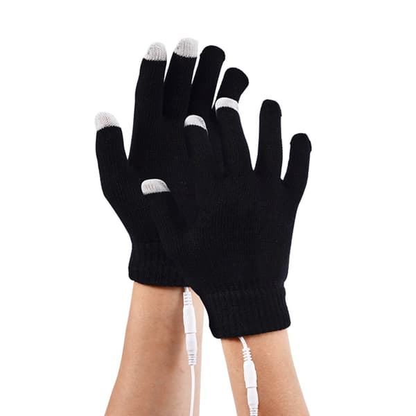 Vinter Varma USB Uppvärmda Handskar Varm Temperatur Touch Handskar Black