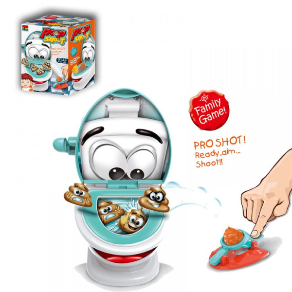 Poop Shoot-spel - Roligt toalettspel - Familjespel Bajs Shoot-spel
